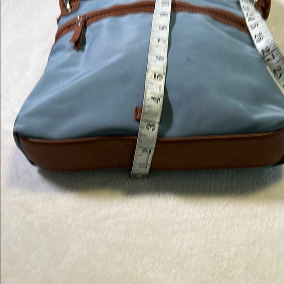 The sac Elegant Blue and Brown Crossbody Bag - Picture 6 of 7